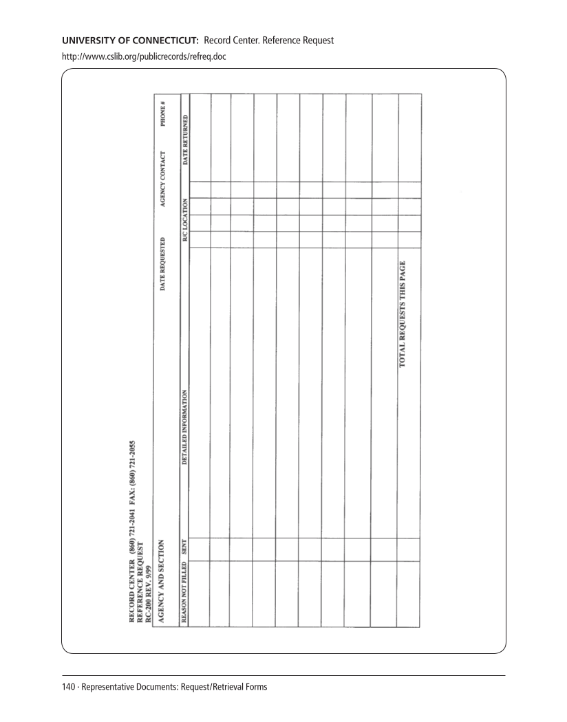 SPEC Kit 305: Records Management (August 2008) page 140