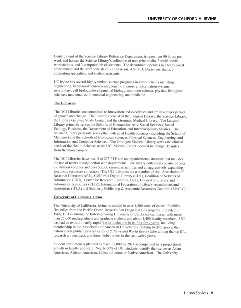 SPEC Kit 301: Liaison Services (October 2007) page 81