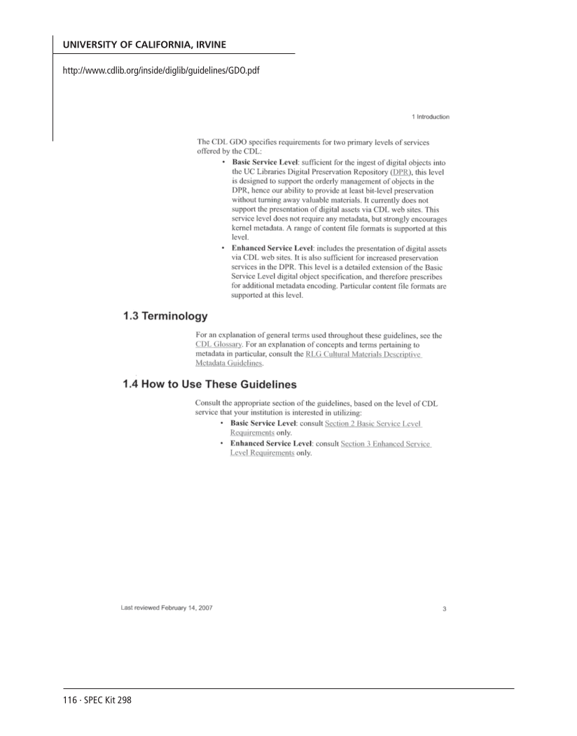 SPEC Kit 298: Metadata (July 2007) page 116