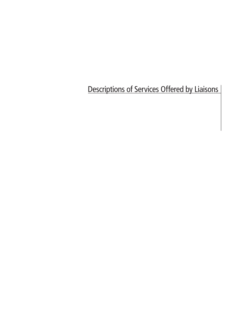 SPEC Kit 301: Liaison Services (October 2007) page 149