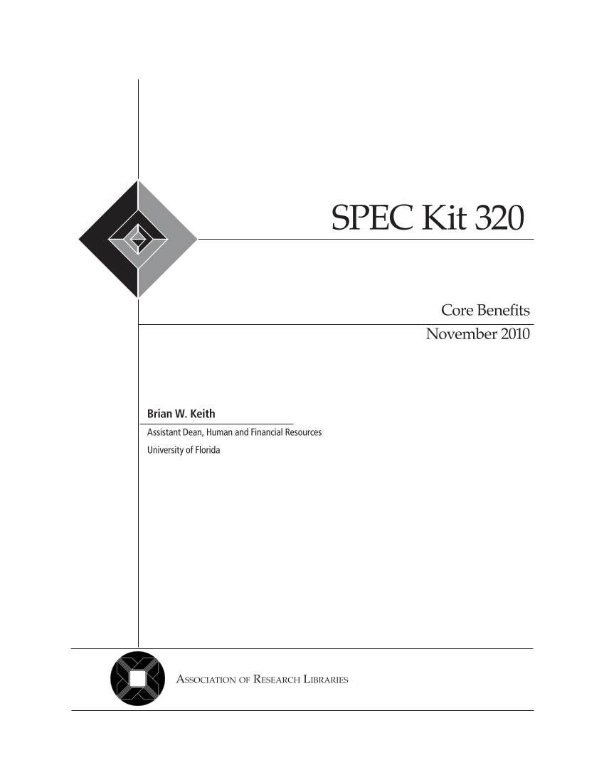 SPEC Kit 320: Core Benefits (November 2010) page 3