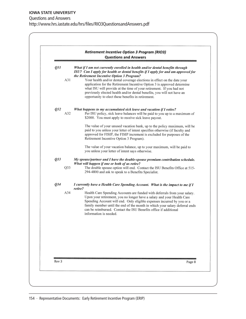 SPEC Kit 320: Core Benefits (November 2010) page 154