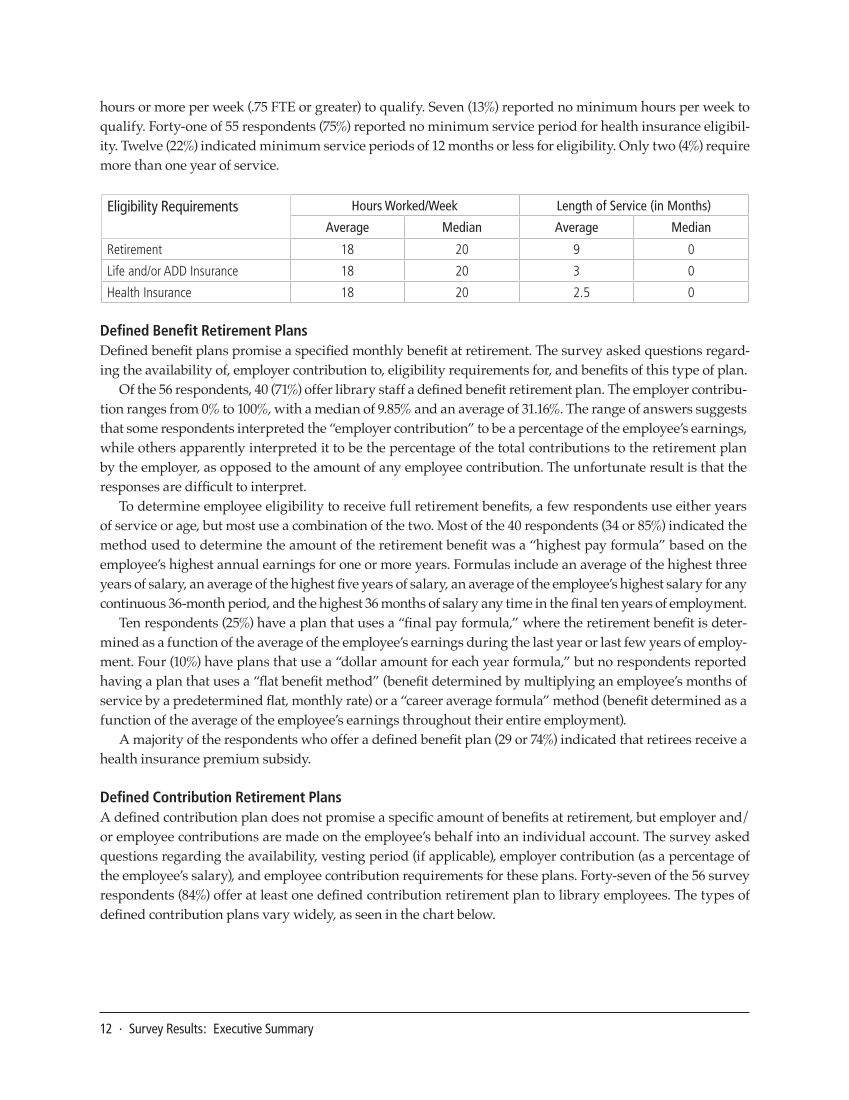 SPEC Kit 320: Core Benefits (November 2010) page 12