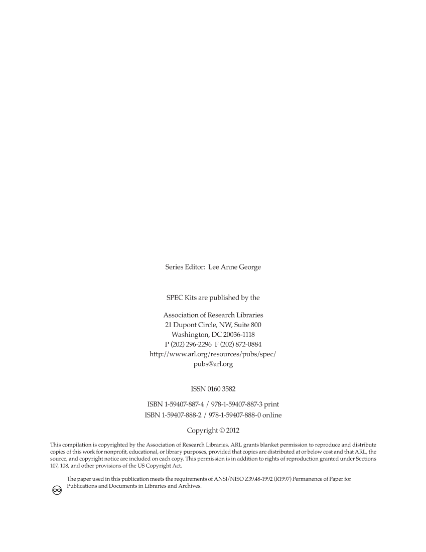 SPEC Kit 331: Changing Role of Senior Administrators (October 2012) page 4