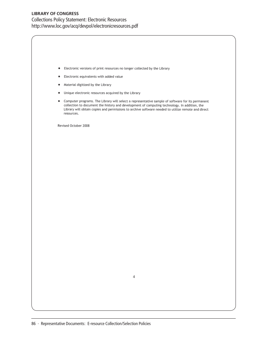 SPEC Kit 316: Evaluating E-resources (July 2010) page 86