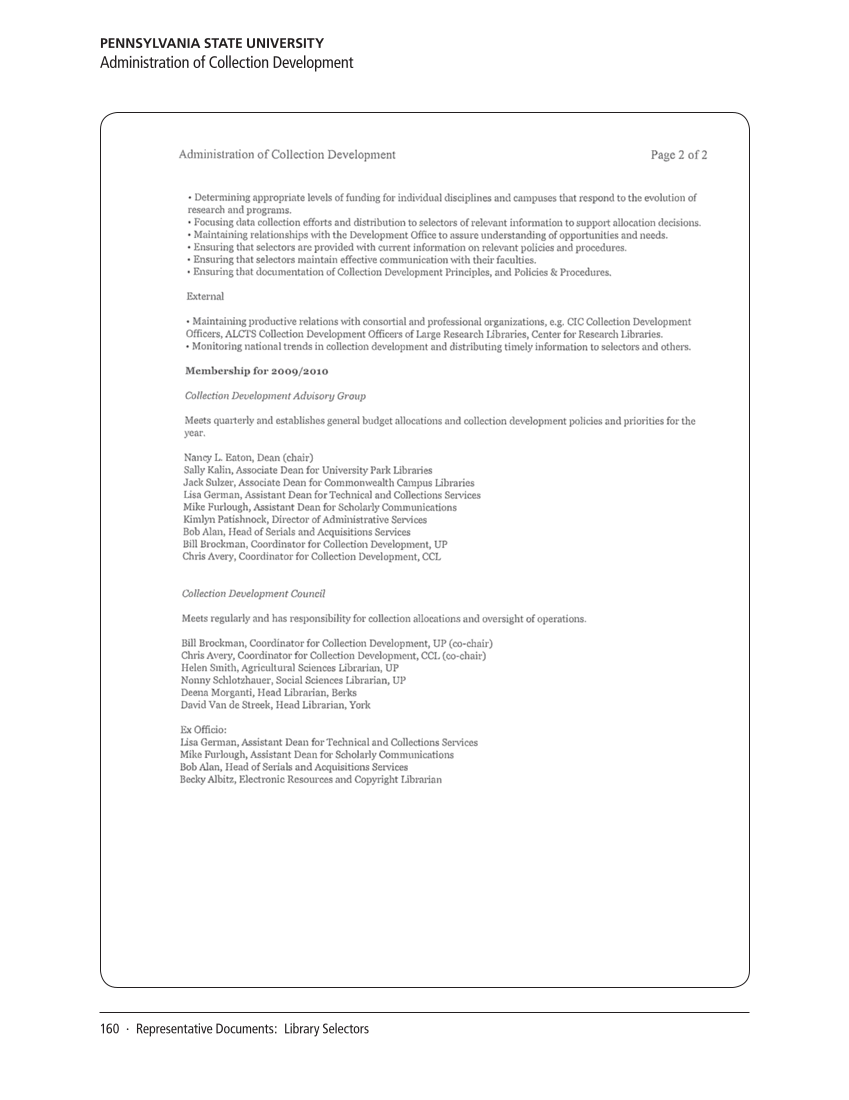 SPEC Kit 316: Evaluating E-resources (July 2010) page 160