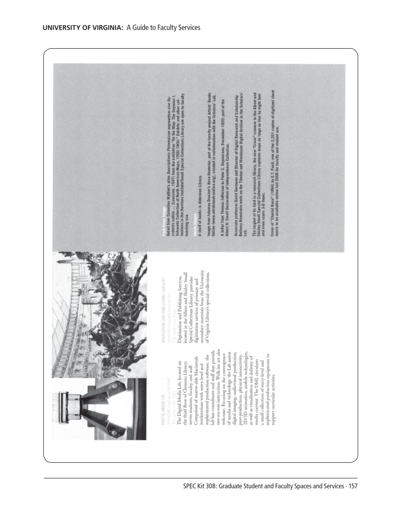 SPEC Kit 308: Graduate Student and Faculty Spaces and Services (November 2008) page 157