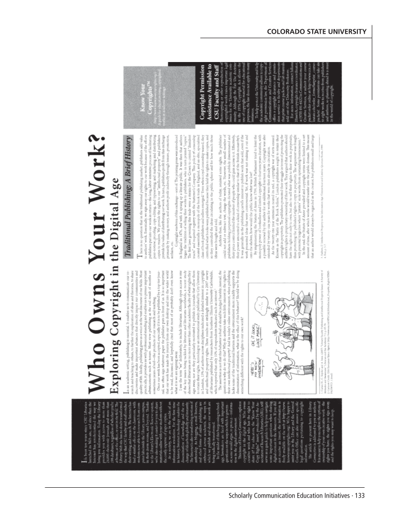 SPEC Kit 299: Scholarly Communication Education Initiatives (August 2007) page 133