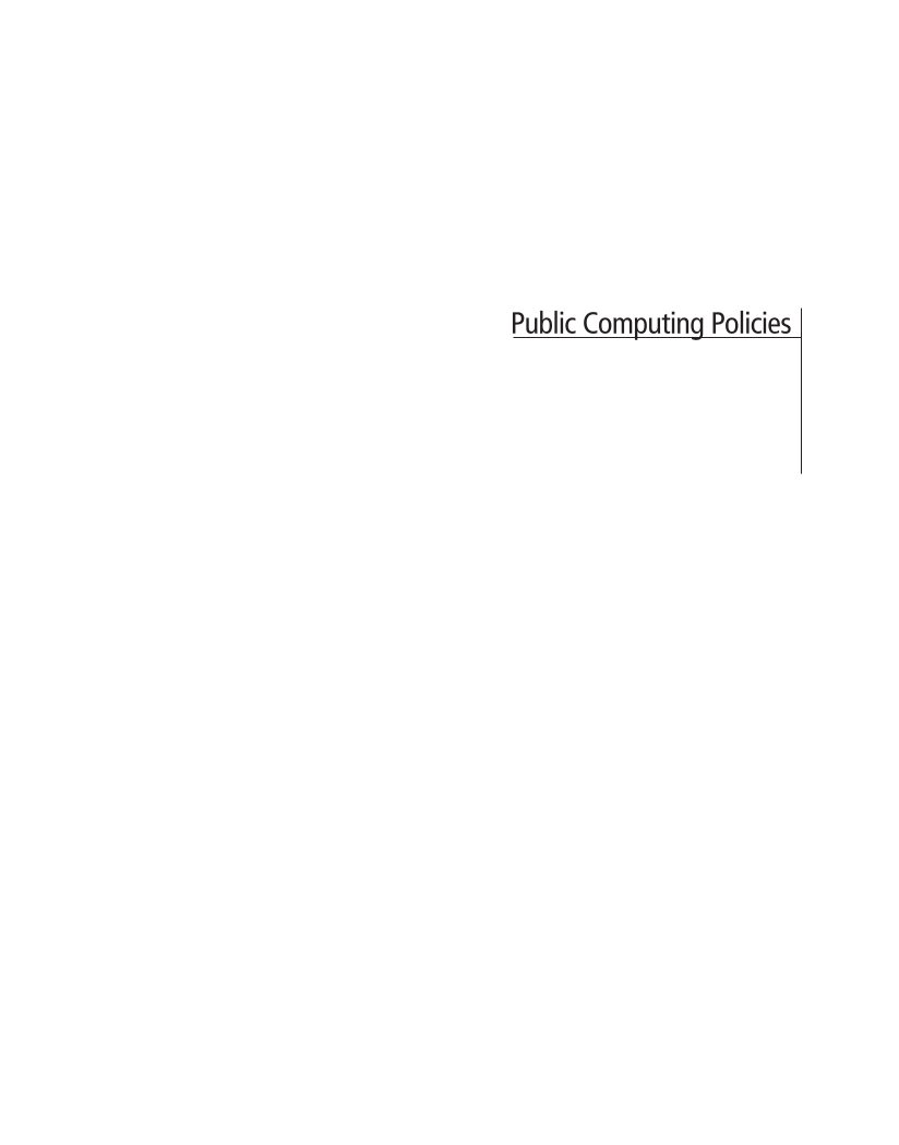 SPEC Kit 302: Managing Public Computing (November 2007) page 127