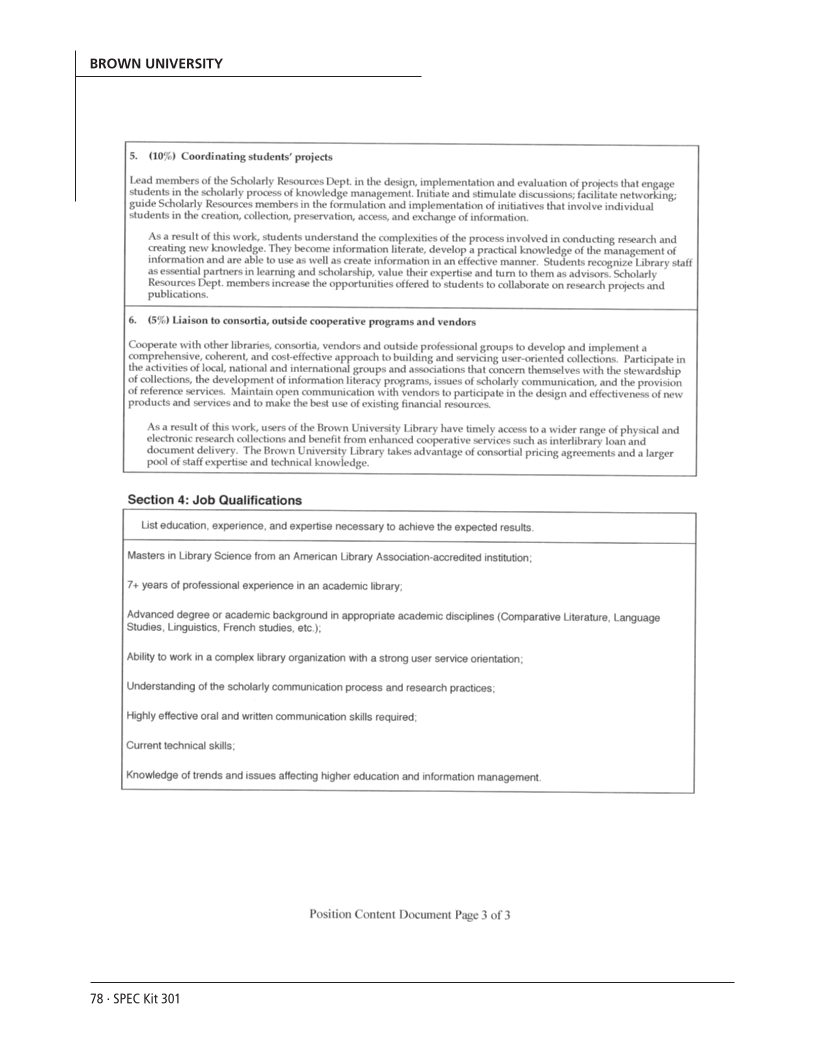 SPEC Kit 301: Liaison Services (October 2007) page 78