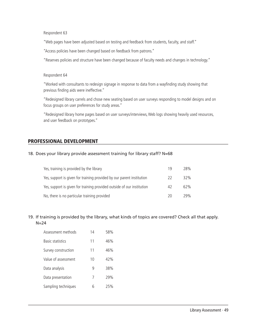 SPEC Kit 303: Library Assessment (December 2007) page 49