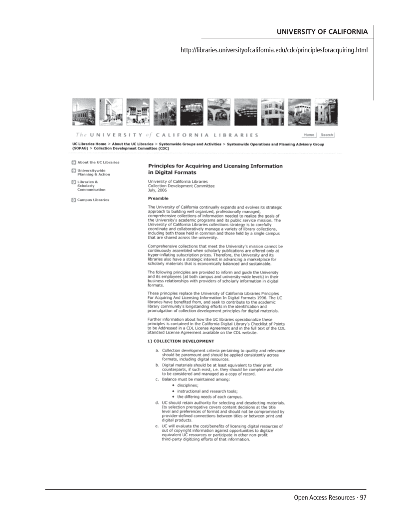 SPEC Kit 300: Open Access Resources (September 2007) page 97