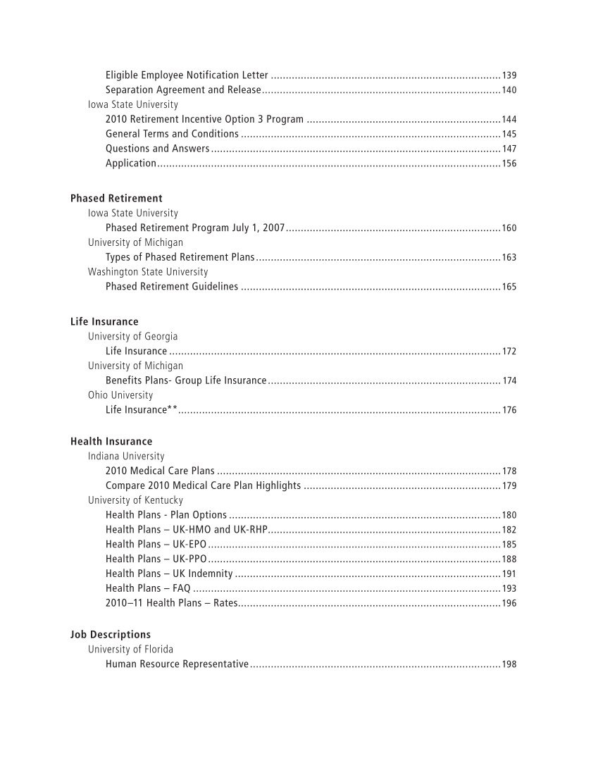 SPEC Kit 320: Core Benefits (November 2010) page 6