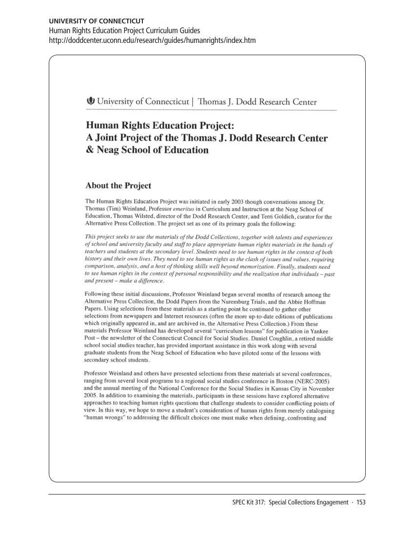 SPEC Kit 317: Special Collections Engagement (August 2010) page 153