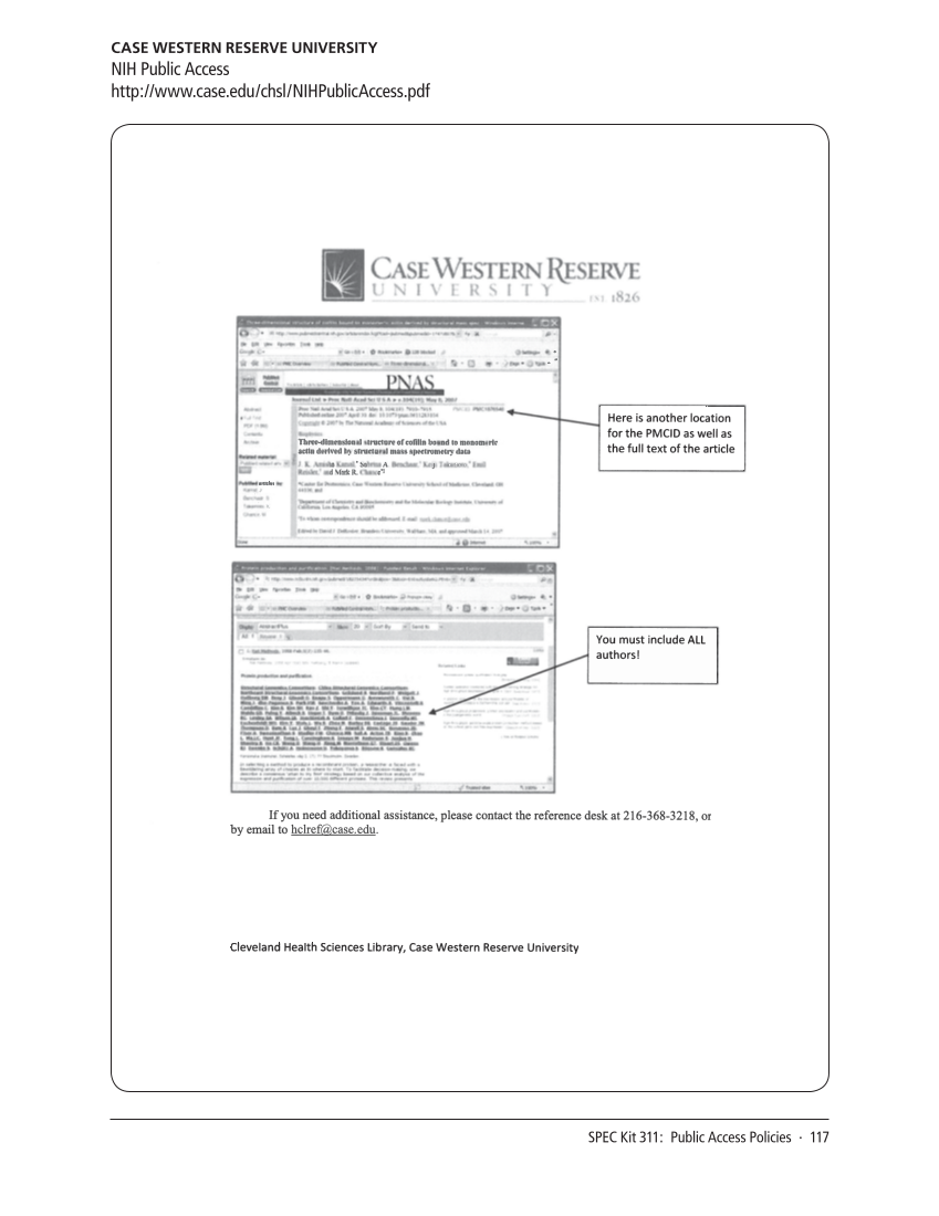 SPEC Kit 311: Public Access Policies (August 2009) page 117