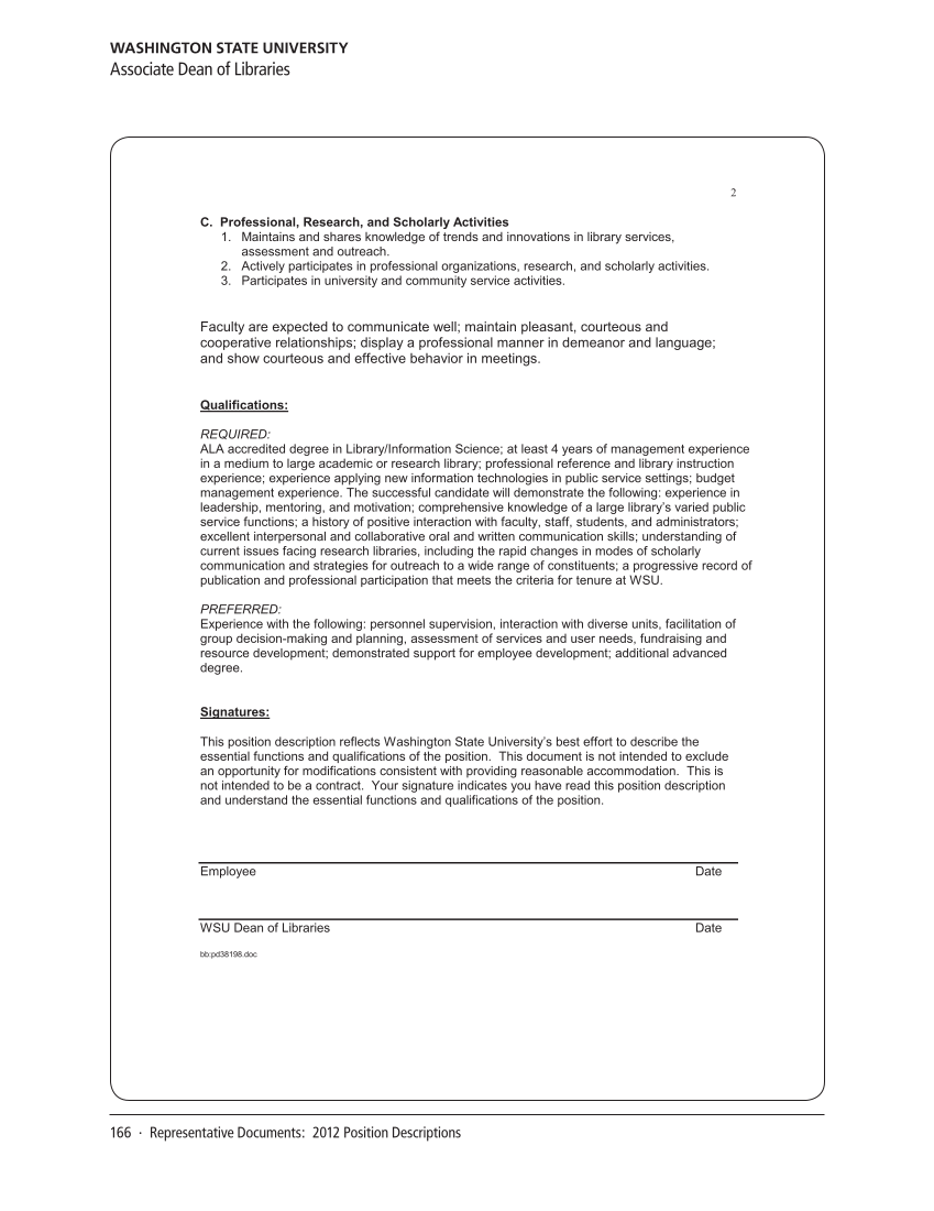 SPEC Kit 331: Changing Role of Senior Administrators (October 2012) page 166