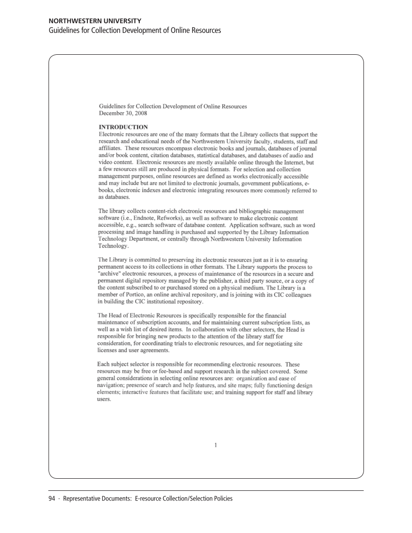 SPEC Kit 316: Evaluating E-resources (July 2010) page 94