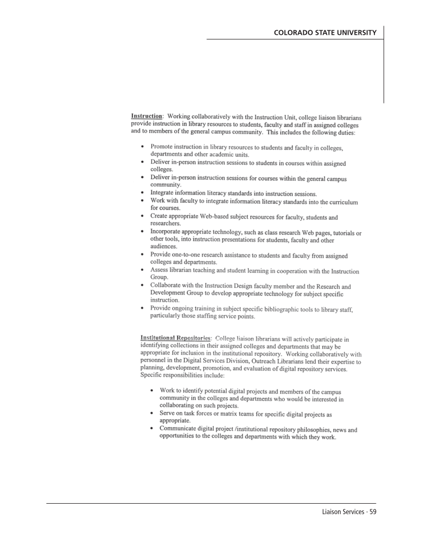 SPEC Kit 301: Liaison Services (October 2007) page 59
