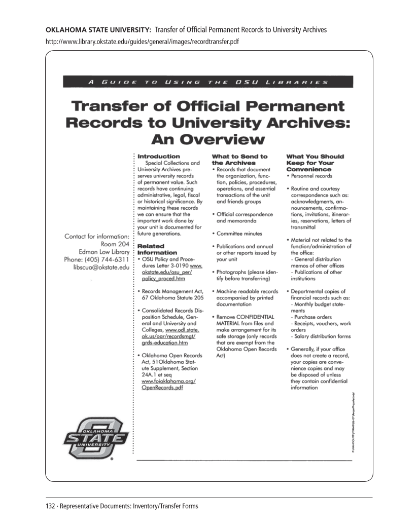 SPEC Kit 305: Records Management (August 2008) page 132