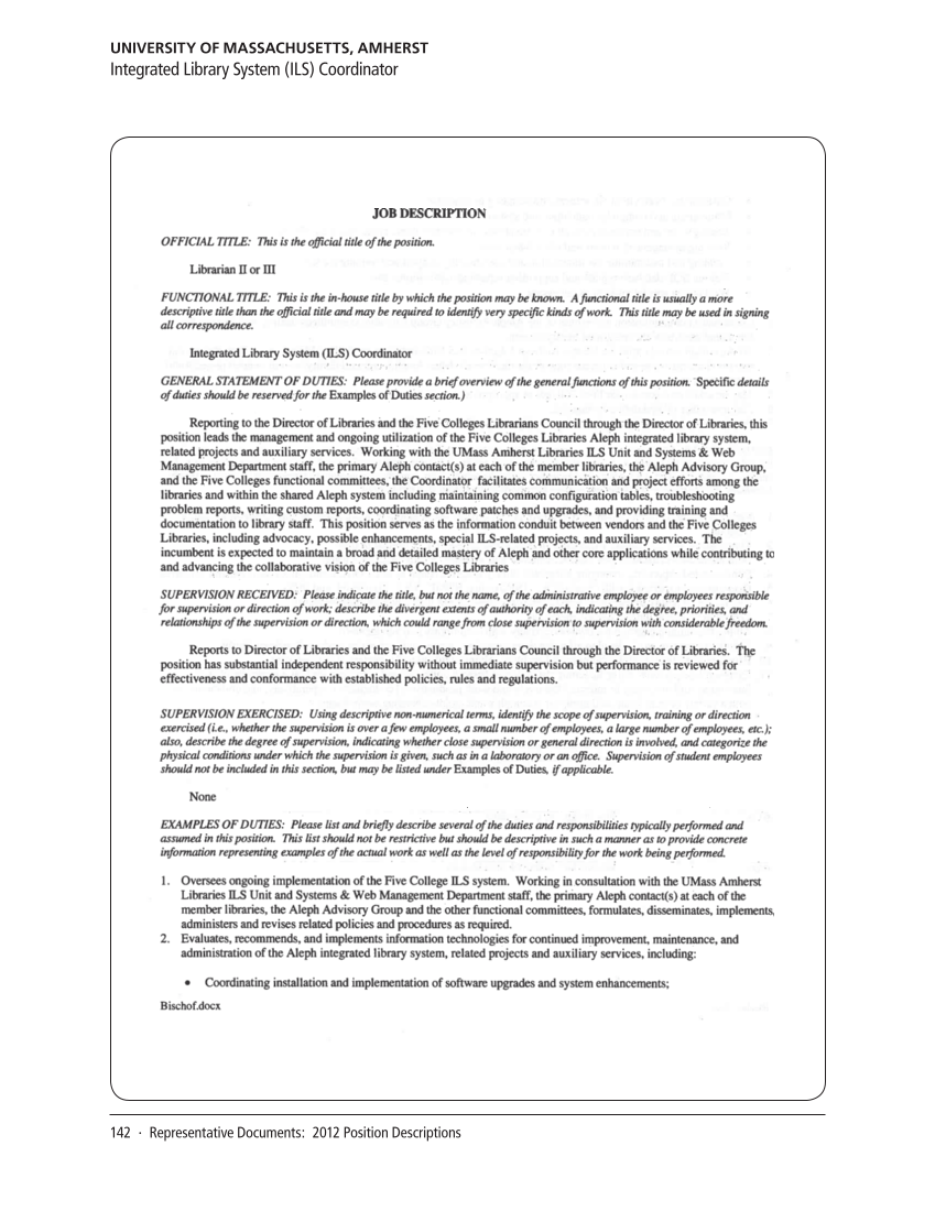 SPEC Kit 331: Changing Role of Senior Administrators (October 2012) page 142