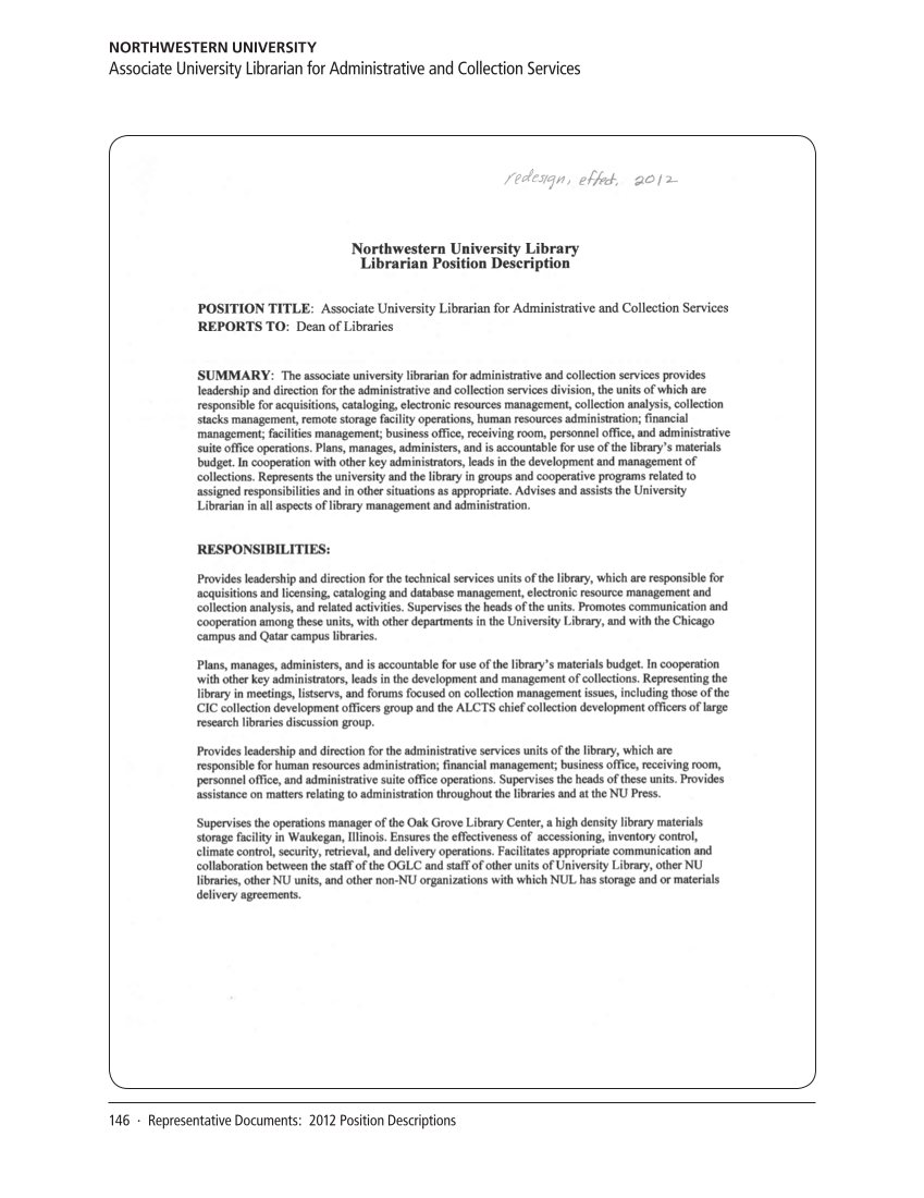 SPEC Kit 331: Changing Role of Senior Administrators (October 2012) page 146