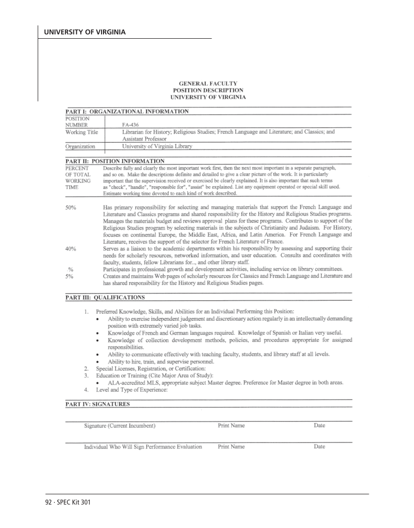 SPEC Kit 301: Liaison Services (October 2007) page 92