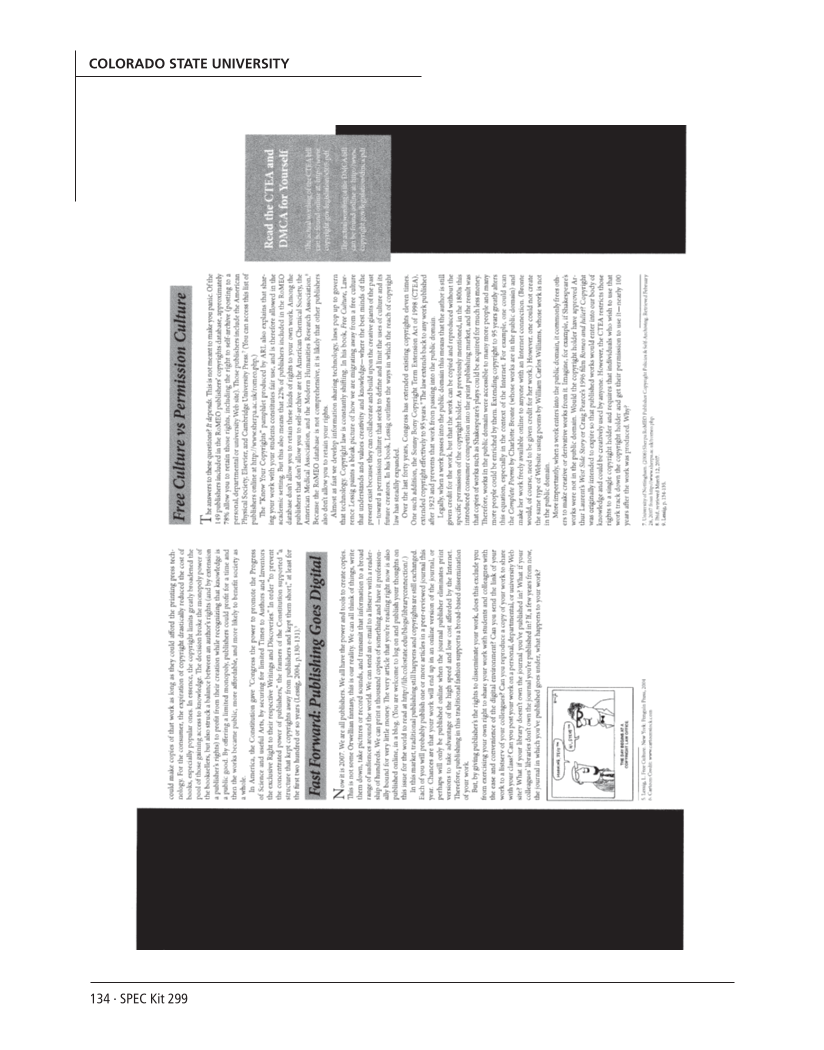 SPEC Kit 299: Scholarly Communication Education Initiatives (August 2007) page 134