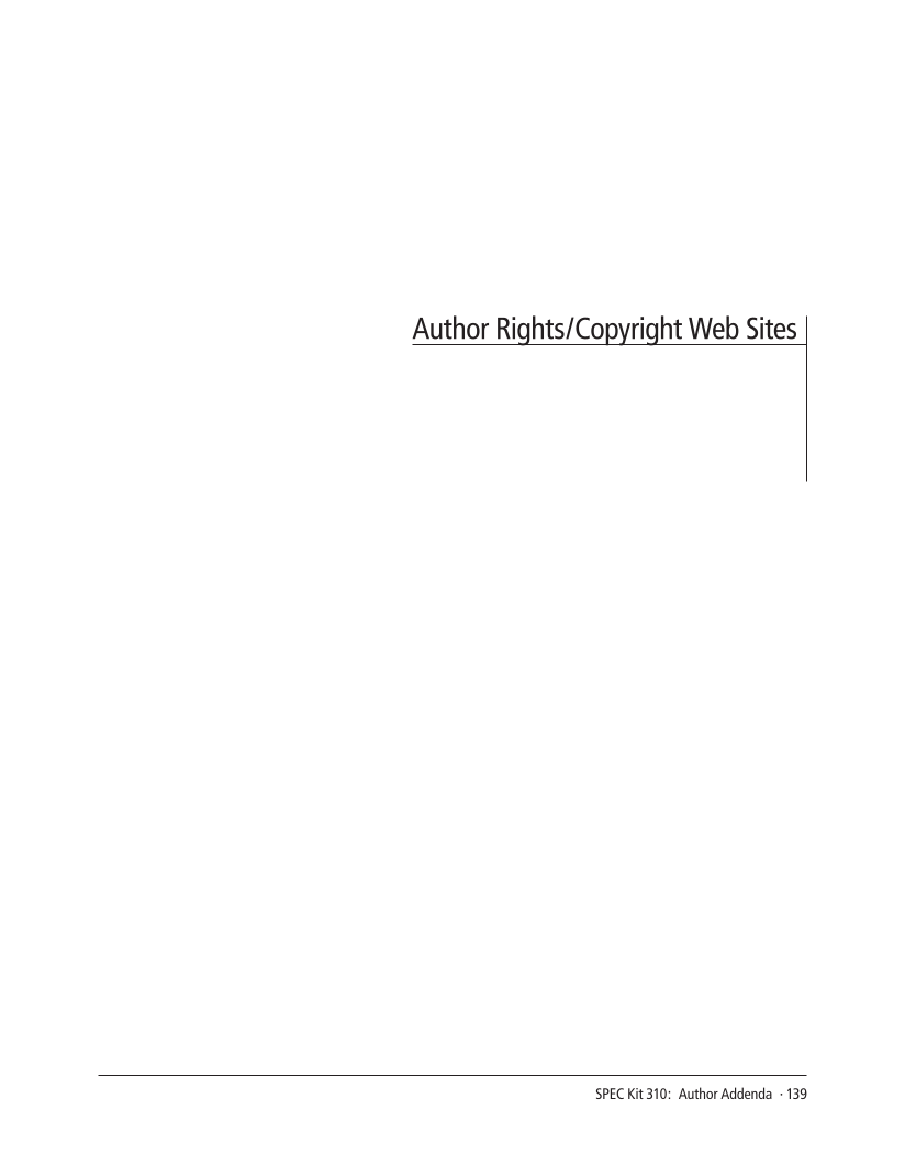 SPEC Kit 310: Author Addenda (July 2009) page 139