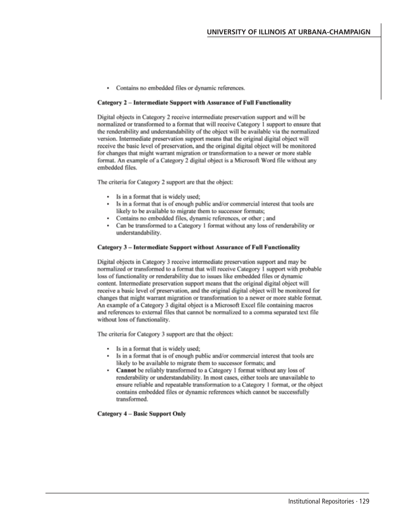 SPEC Kit 292: Institutional Repositories (July 2006) page 129