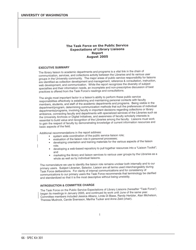 SPEC Kit 301: Liaison Services (October 2007) page 66