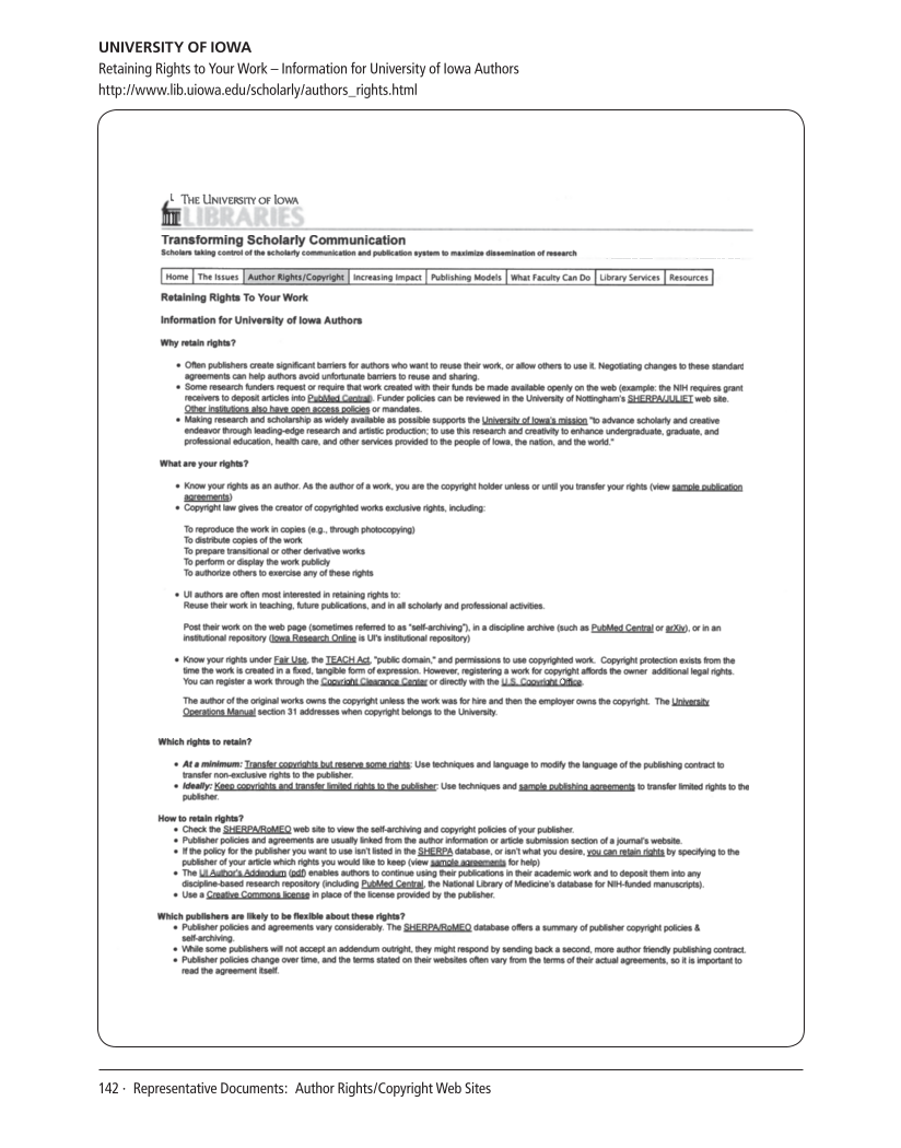 SPEC Kit 310: Author Addenda (July 2009) page 142