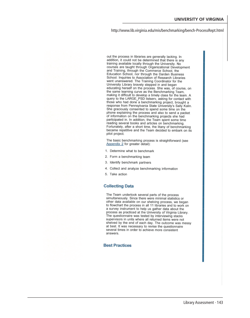 SPEC Kit 303: Library Assessment (December 2007) page 143