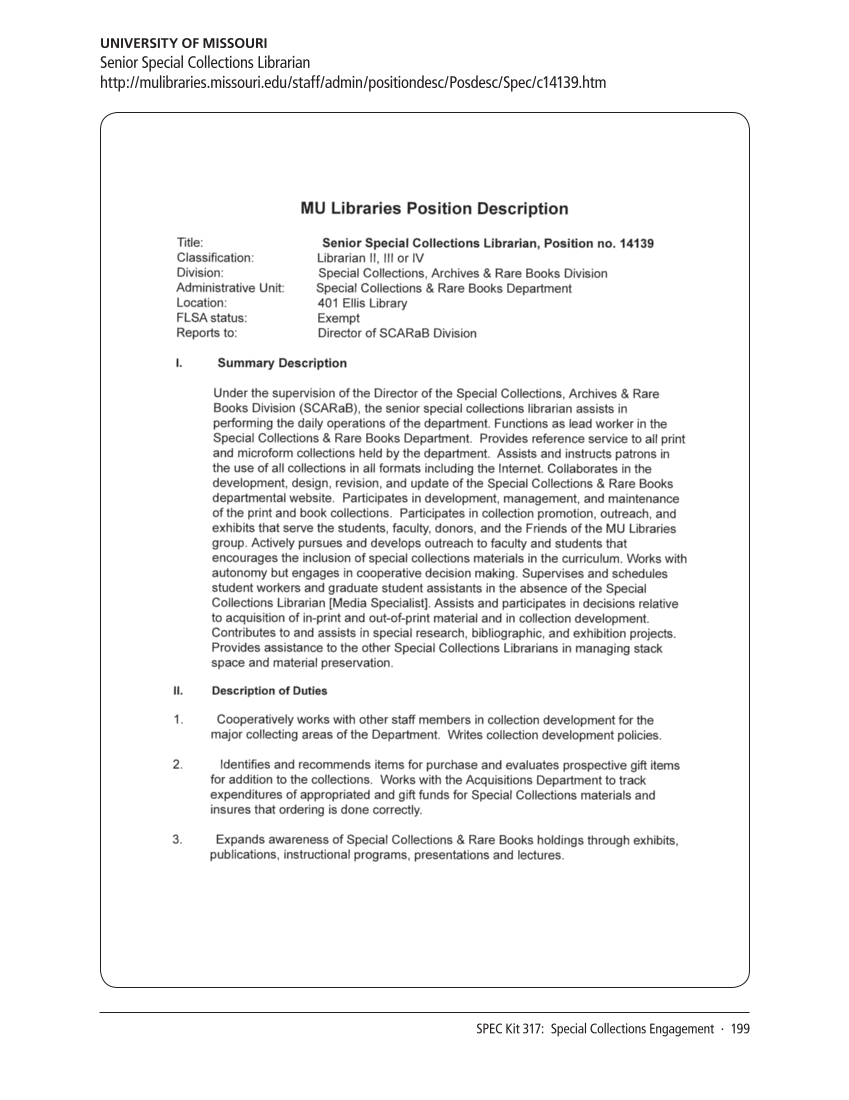 SPEC Kit 317: Special Collections Engagement (August 2010) page 199