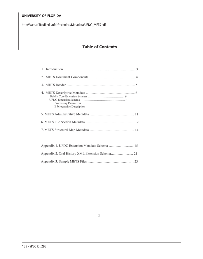 SPEC Kit 298: Metadata (July 2007) page 138