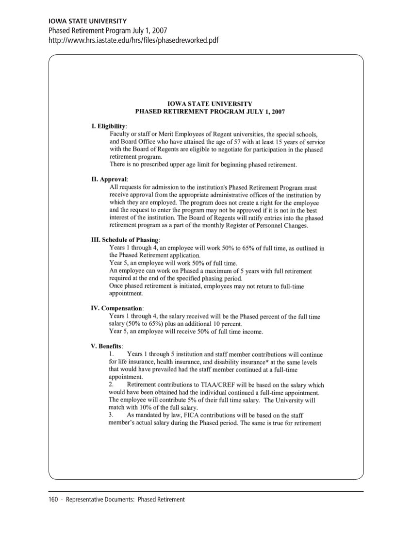 SPEC Kit 320: Core Benefits (November 2010) page 160
