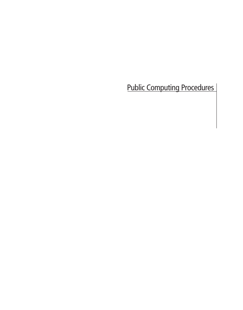 SPEC Kit 302: Managing Public Computing (November 2007) page 159