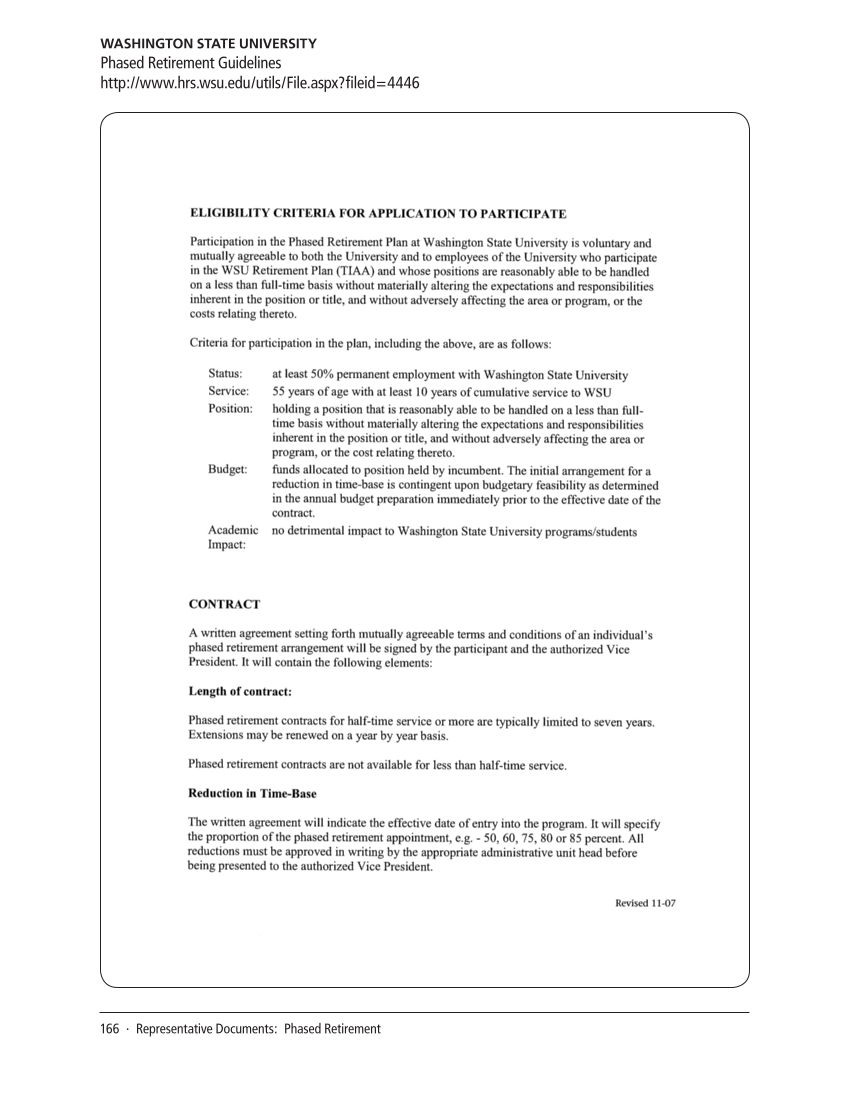 SPEC Kit 320: Core Benefits (November 2010) page 166