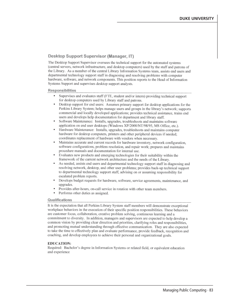 SPEC Kit 302: Managing Public Computing (November 2007) page 83