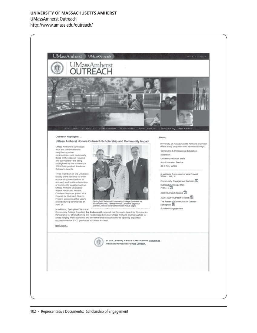 SPEC Kit 312: Public Engagement (September 2009) page 102