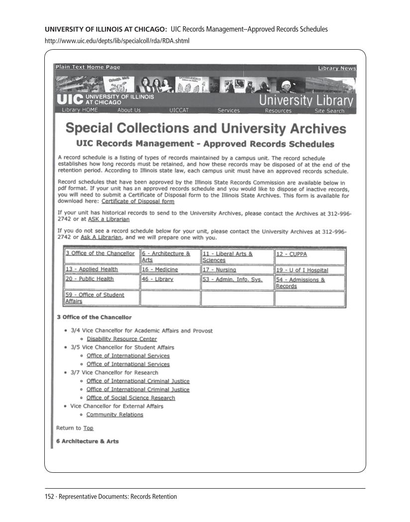 SPEC Kit 305: Records Management (August 2008) page 152