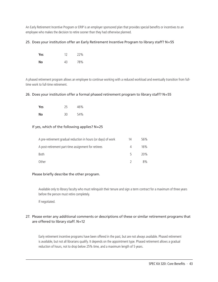 SPEC Kit 320: Core Benefits (November 2010) page 43