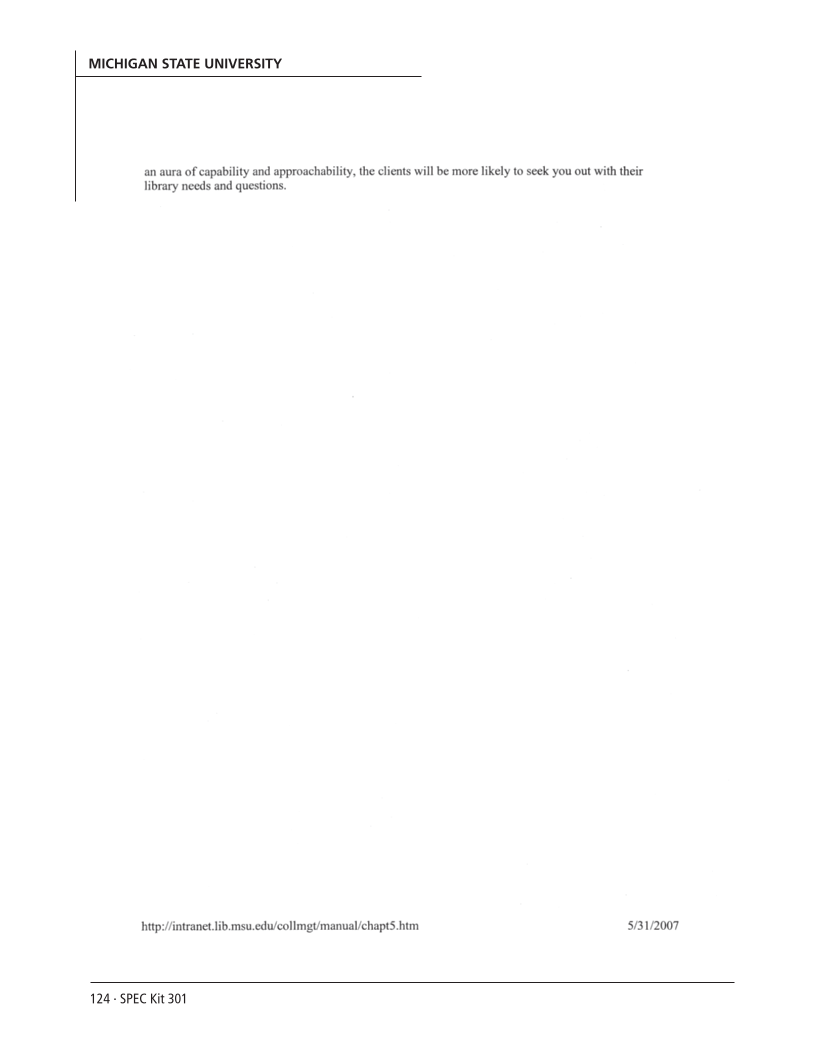 SPEC Kit 301: Liaison Services (October 2007) page 124