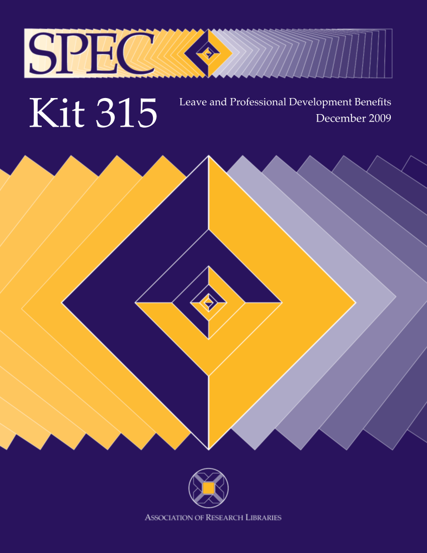 SPEC Kit 315: Leave and Professional Development Benefits (December 2009) page