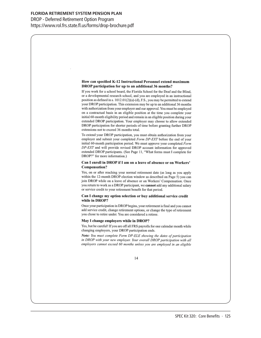 SPEC Kit 320: Core Benefits (November 2010) page 125