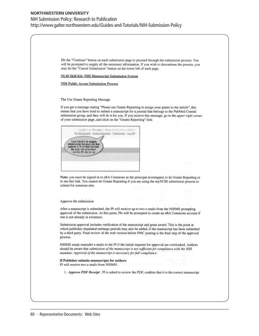 SPEC Kit 311: Public Access Policies (August 2009) page 80