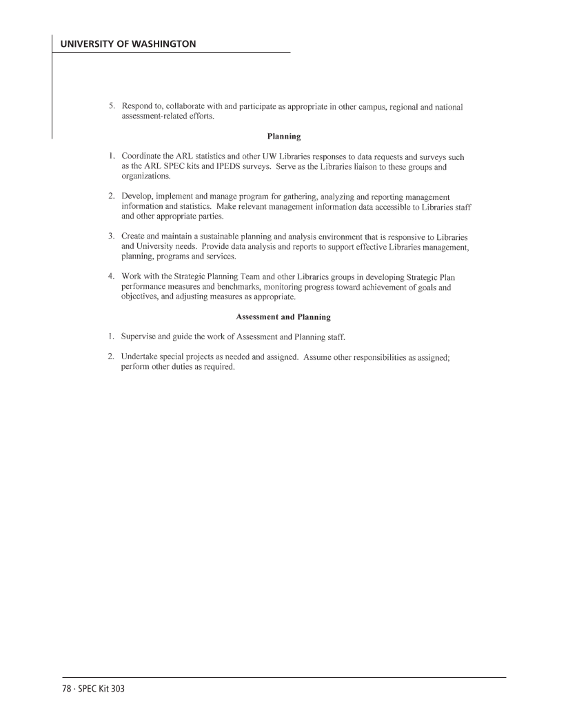SPEC Kit 303: Library Assessment (December 2007) page 78