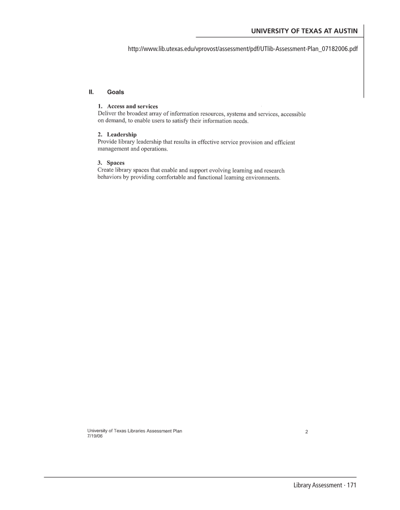 SPEC Kit 303: Library Assessment (December 2007) page 171